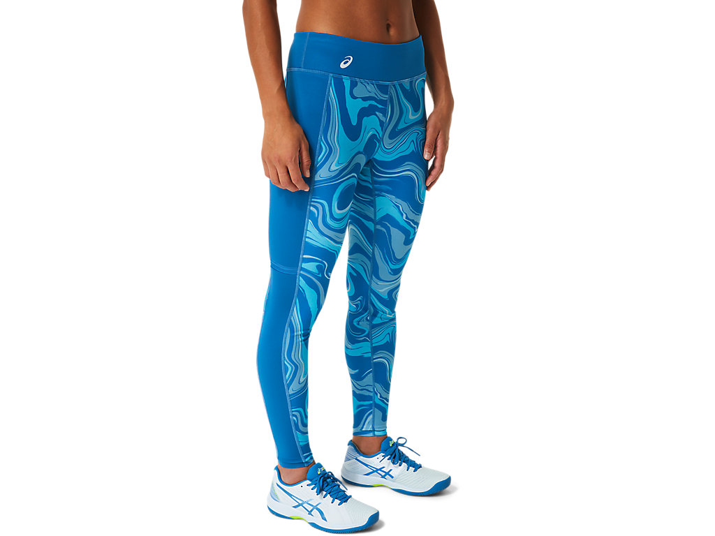 Leggings Asics Gráficas Feminino Azuis | 1835-XOZFC