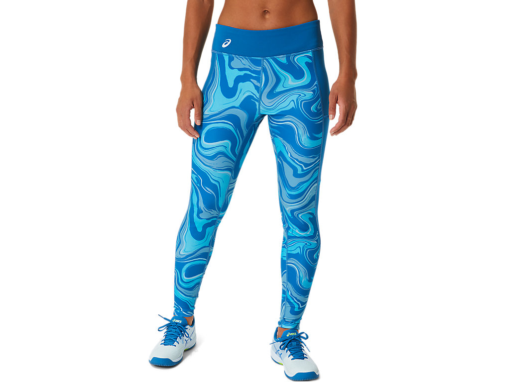 Leggings Asics Gráficas Feminino Azuis | 1835-XOZFC