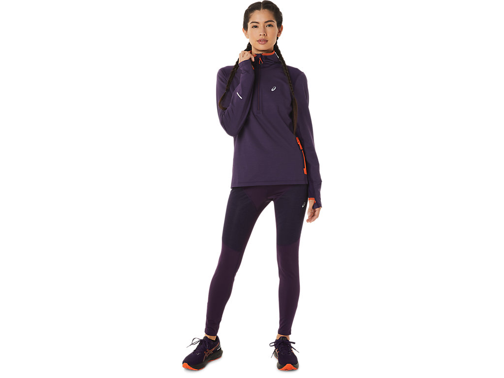 Leggings Asics Inverno Run Feminino Roxo | 8695-YBFHE