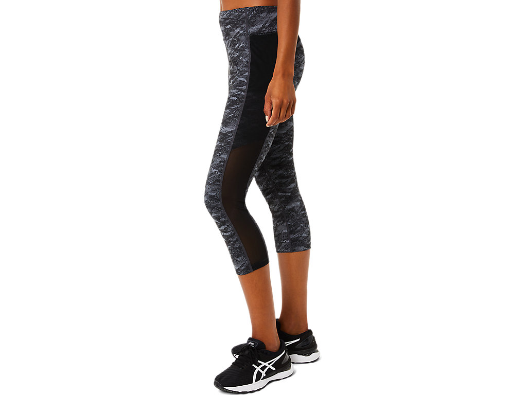 Leggings Asics Kate Pocket Capri Feminino Cinzentas | 3685-ZLHGO