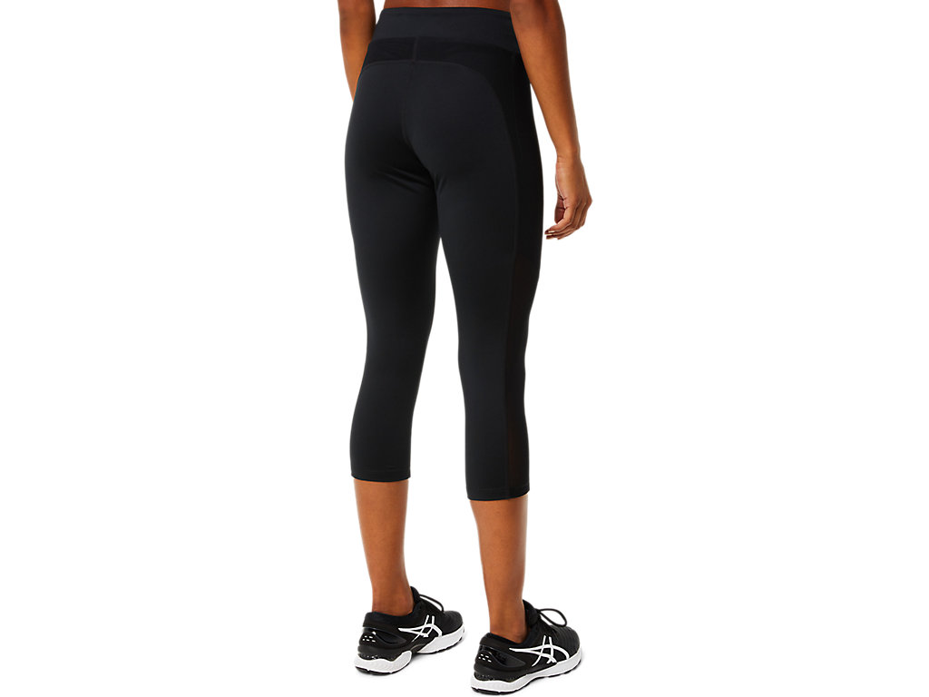 Leggings Asics Kate Pocket Capri Feminino Pretas | 5397-XWGEQ