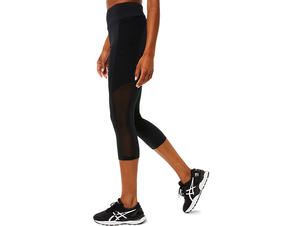 Leggings Asics Kate Pocket Capri Feminino Pretas | 5397-XWGEQ