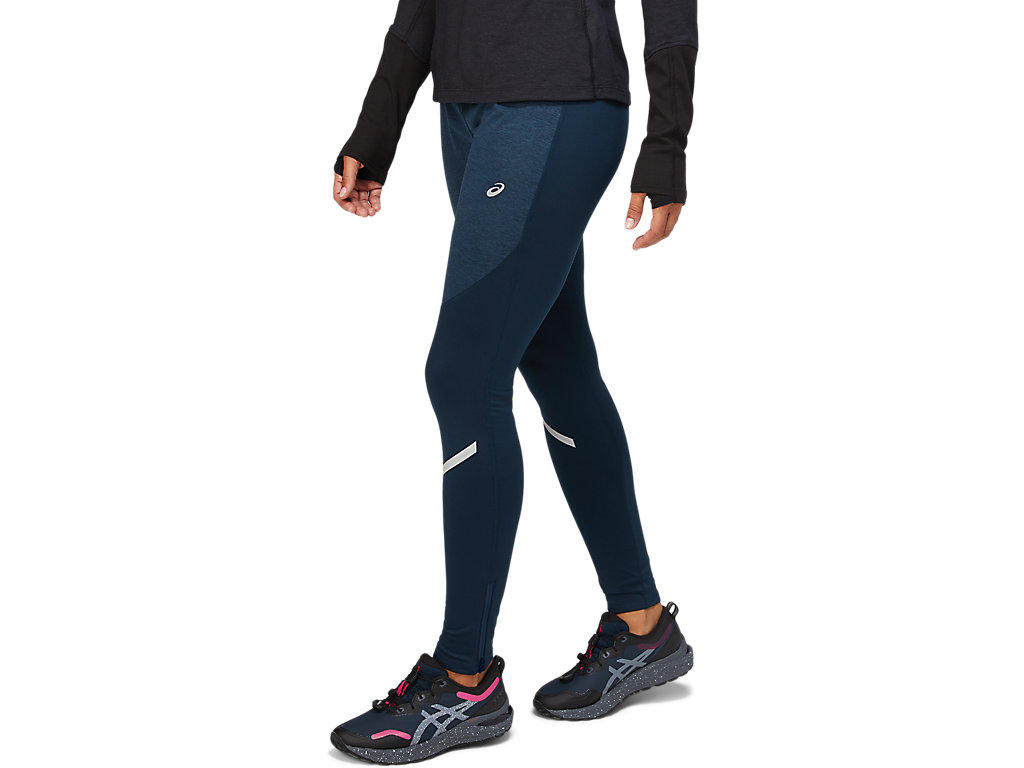 Leggings Asics Lite-Show Inverno Feminino Azuis | 9502-MAKXT