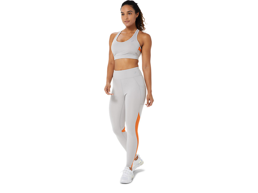 Leggings Asics Mesh Block Feminino Cinzentas | 6872-YMGCK