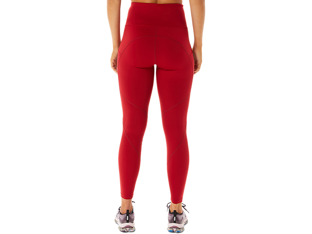 Leggings Asics Movekoyo Treino Feminino Vermelhas | 7938-KWMJR