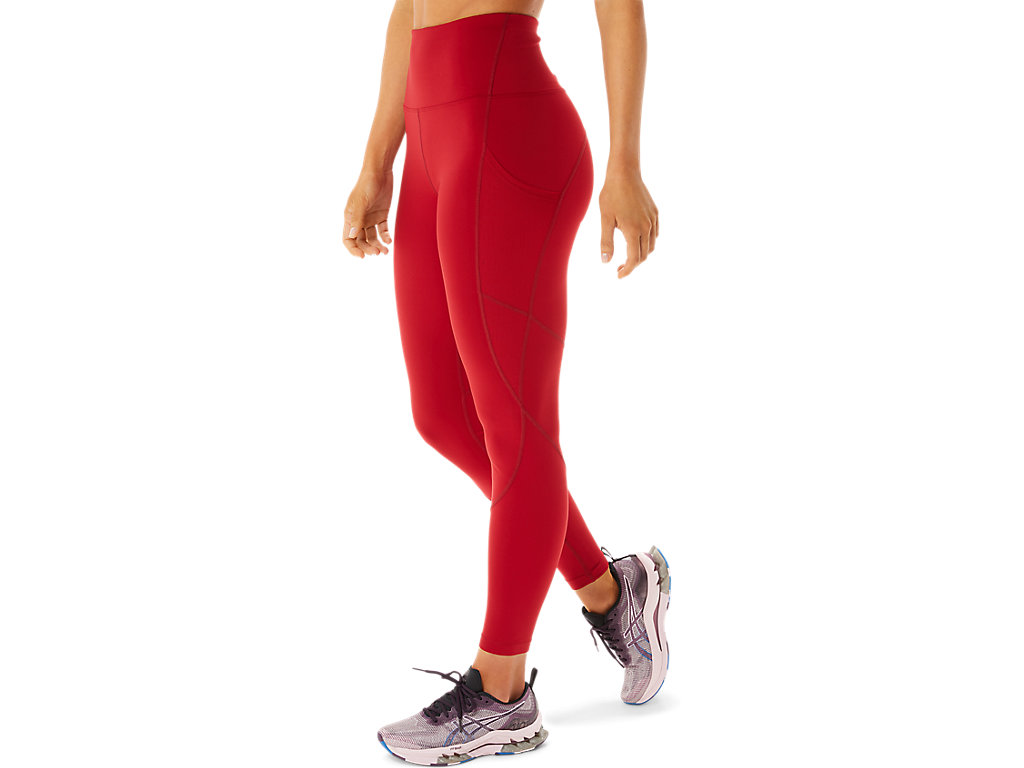 Leggings Asics Movekoyo Treino Feminino Vermelhas | 7938-KWMJR