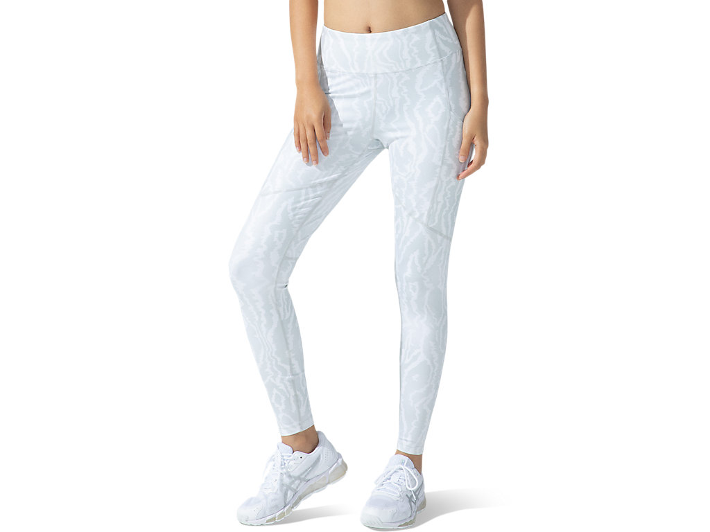 Leggings Asics New Strong 92 Printed Feminino Branco | 6259-DEGQC