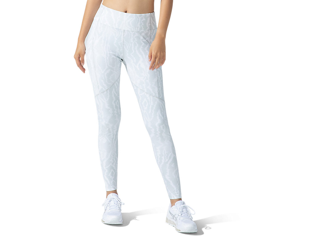 Leggings Asics New Strong 92 Printed Feminino Branco | 6259-DEGQC