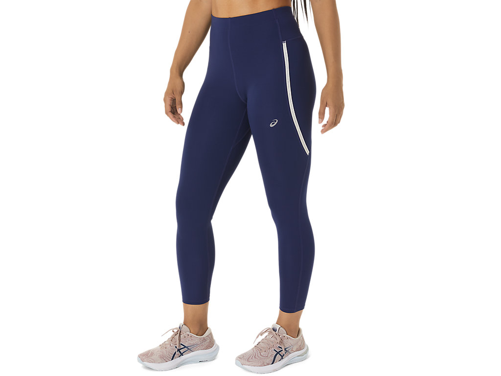 Leggings Asics Race High Cintura Feminino Azul Anil Azuis | 1798-WBDTA