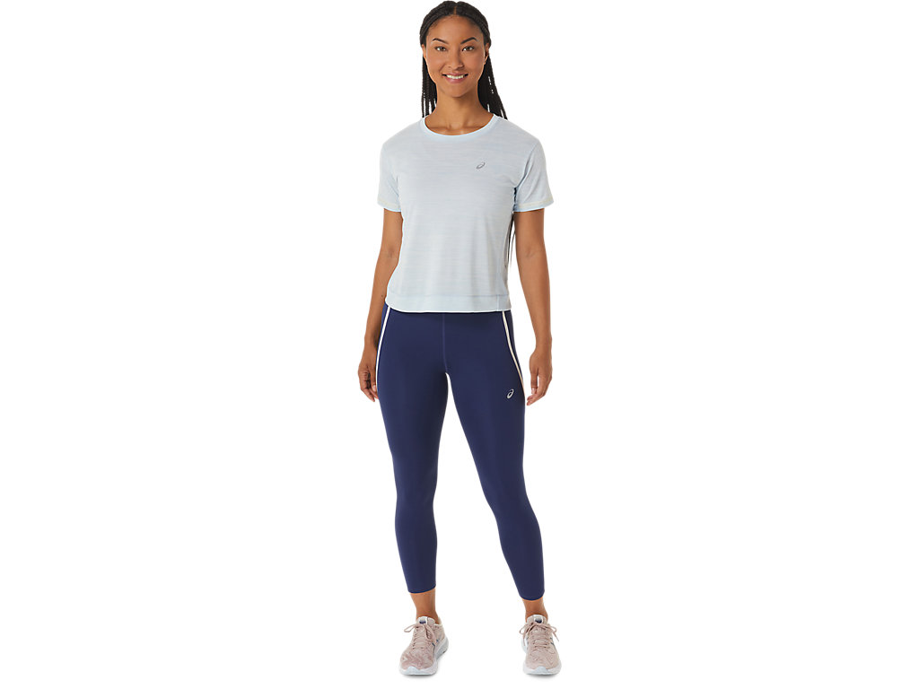 Leggings Asics Race High Cintura Feminino Azul Anil Azuis | 1798-WBDTA