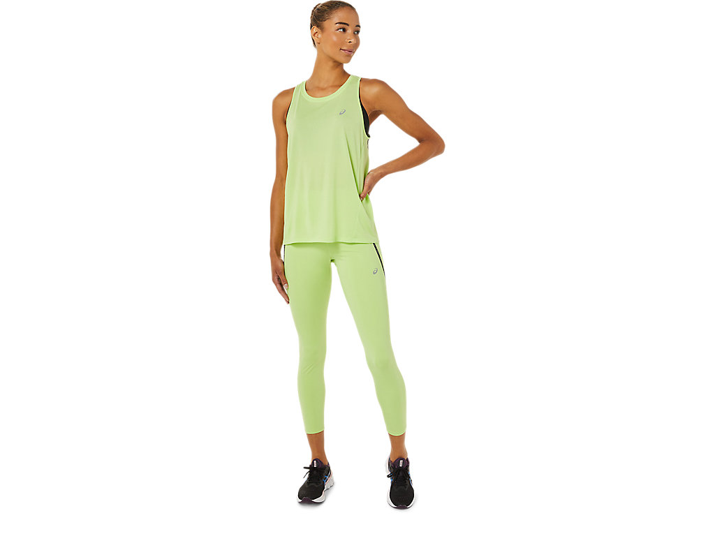 Leggings Asics Race High Cintura Feminino Luz Verdes | 5179-BEWDI