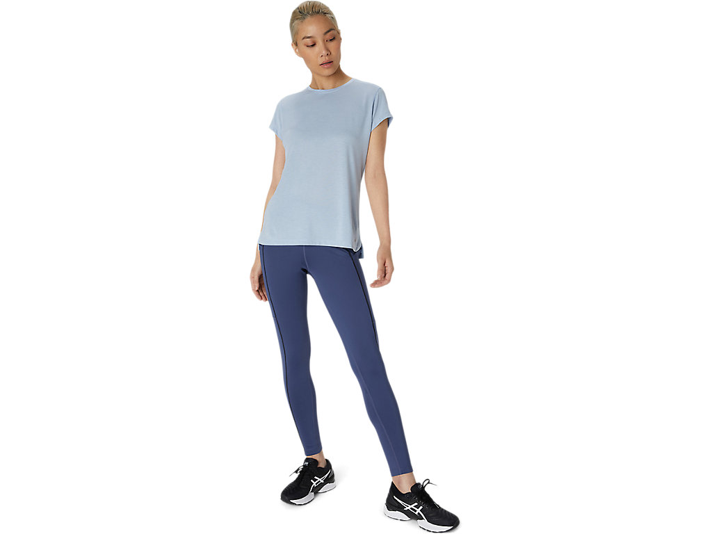 Leggings Asics Thermopolis Feminino Azuis Pretas | 0825-FCYTN