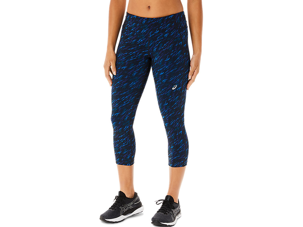 Leggings Asics W Performance Capri Feminino Azuis | 1752-ZXMLR