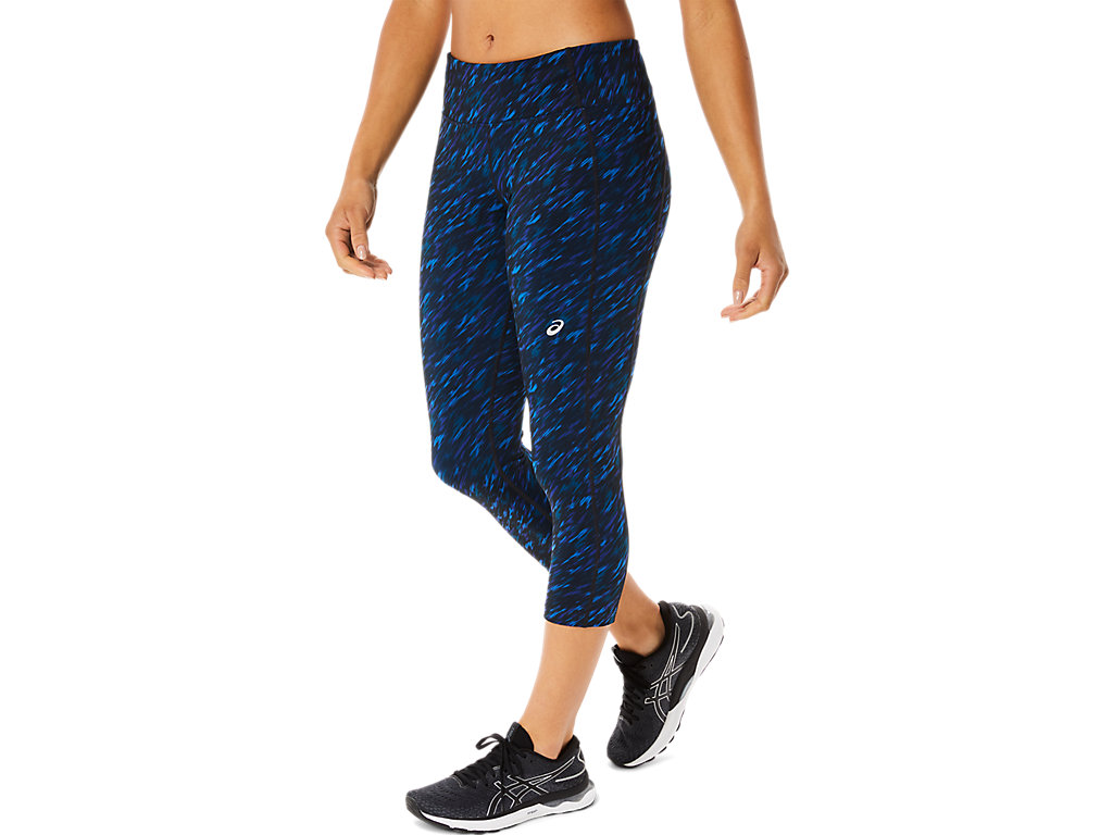 Leggings Asics W Performance Capri Feminino Azuis | 1752-ZXMLR