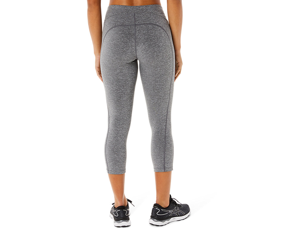 Leggings Asics W Performance Capri Feminino Cinzentas Escuro | 3754-LOHCA