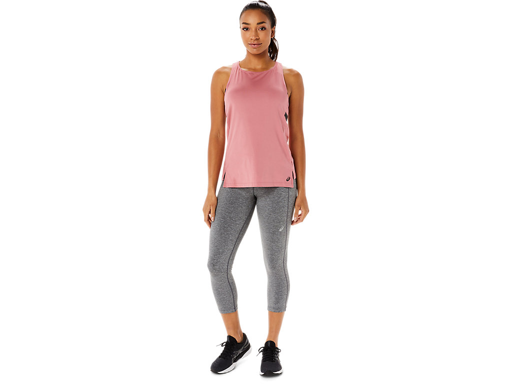 Leggings Asics W Performance Capri Feminino Cinzentas Escuro | 3754-LOHCA