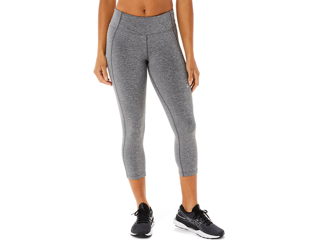 Leggings Asics W Performance Capri Feminino Cinzentas Escuro | 3754-LOHCA