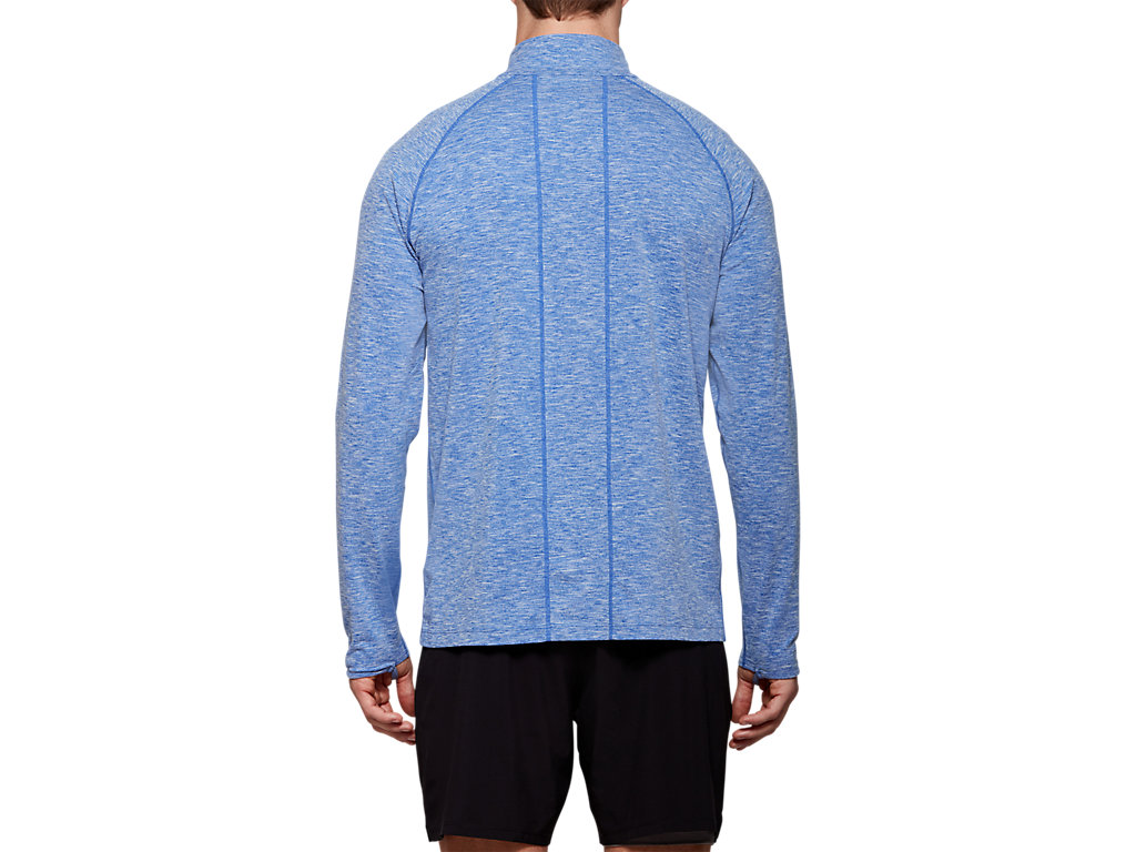 Moletom Com Capuz Asics Dorai Quarter Zip Masculino Azuis | 9641-JWNGL