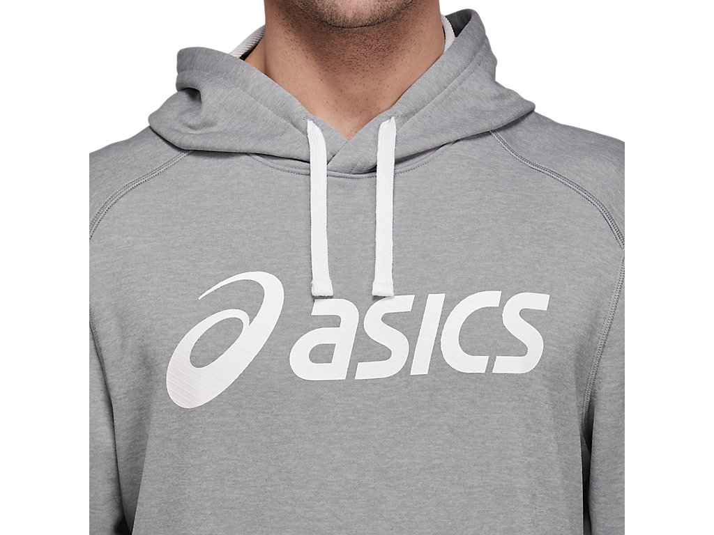 Moletom Com Capuz Asics French Terry Masculino Branco | 3092-ICLSM