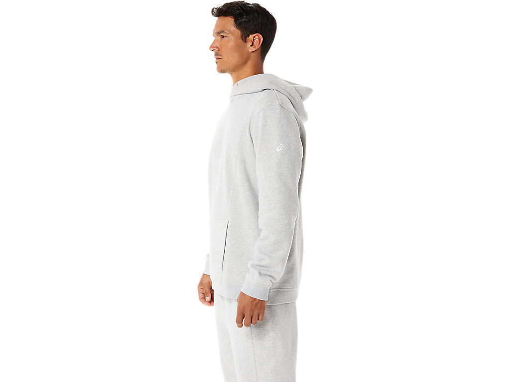 Moletom Com Capuz Asics Sunday Fleece Hoody Wch Masculino Luz Cinzentas | 5120-FTXEB