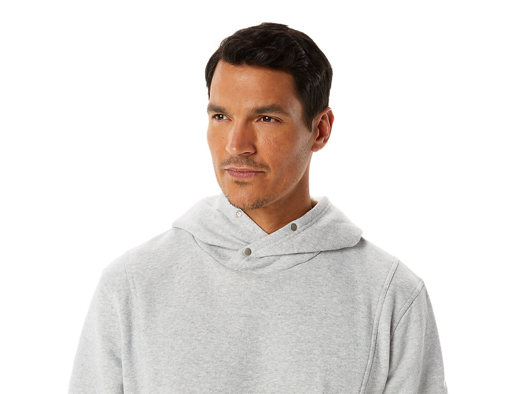 Moletom Com Capuz Asics Sunday Fleece Hoody Wch Masculino Luz Cinzentas | 5120-FTXEB