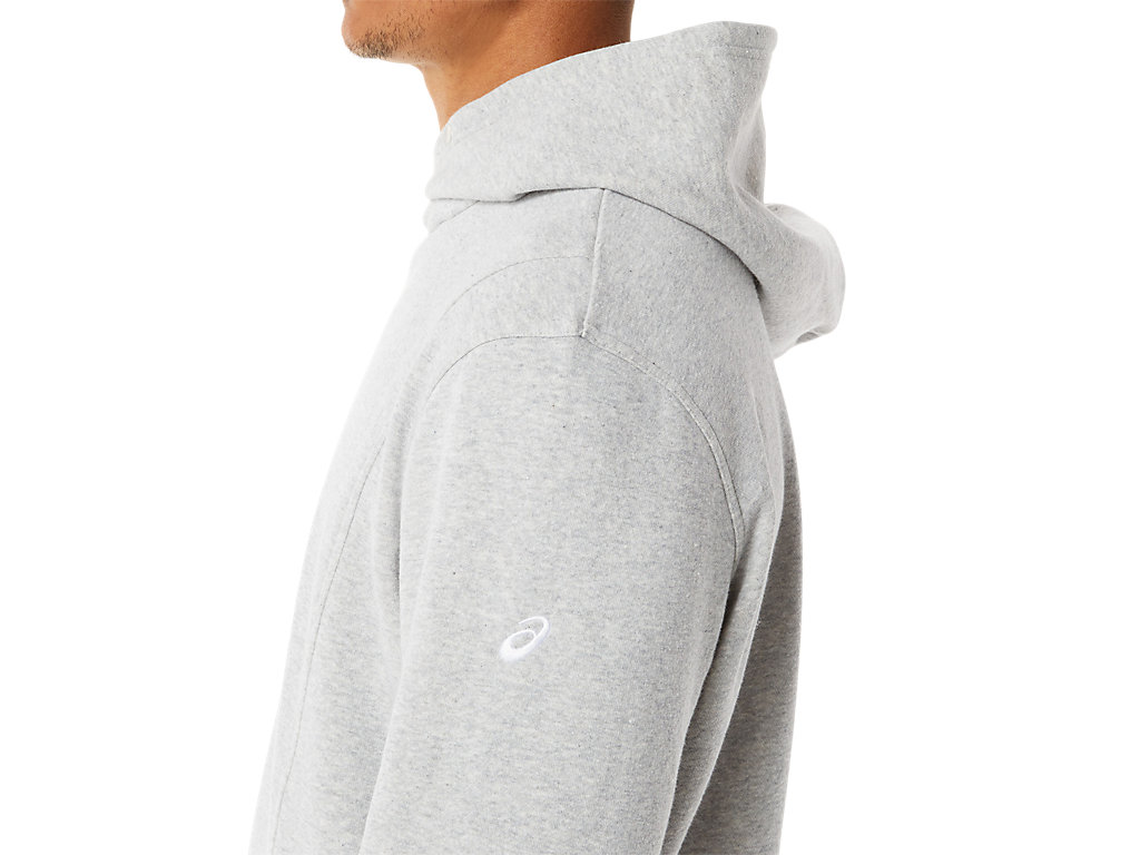 Moletom Com Capuz Asics Sunday Fleece Hoody Wch Masculino Luz Cinzentas | 5120-FTXEB