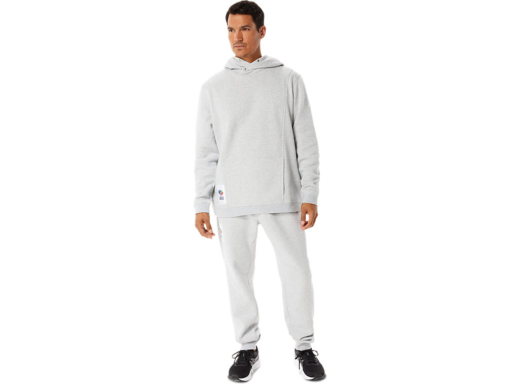 Moletom Com Capuz Asics Sunday Fleece Hoody Wch Masculino Luz Cinzentas | 5120-FTXEB