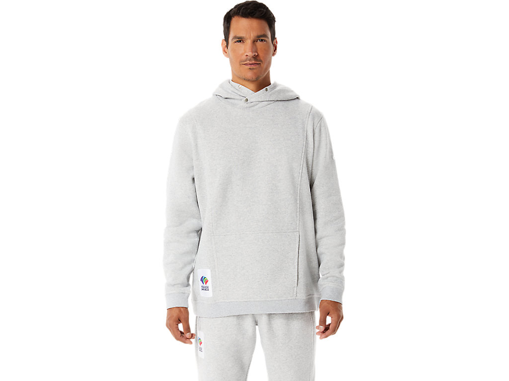 Moletom Com Capuz Asics Sunday Fleece Hoody Wch Masculino Luz Cinzentas | 5120-FTXEB