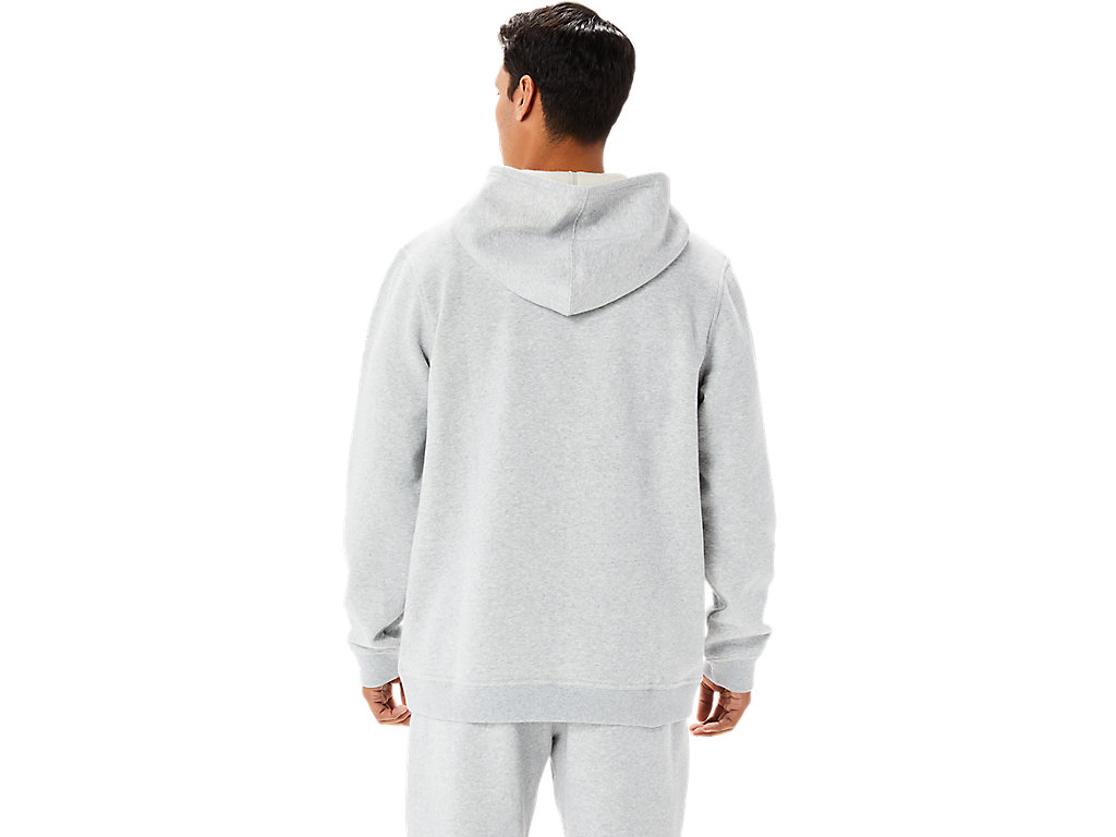 Moletom Com Capuz Asics Sunday Fleece Lam Masculino Luz Cinzentas | 4097-WSLGZ