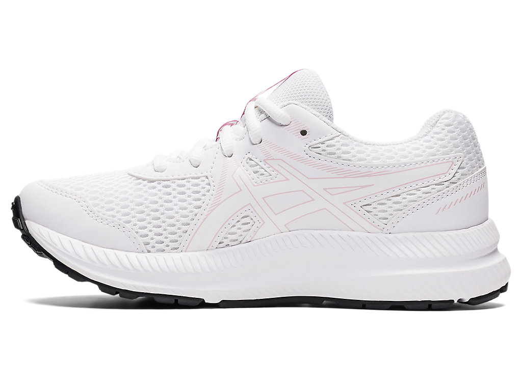 Running Shoes Asics Contend 7 Grade School Criança Branco Rosa | 0685-OABFE