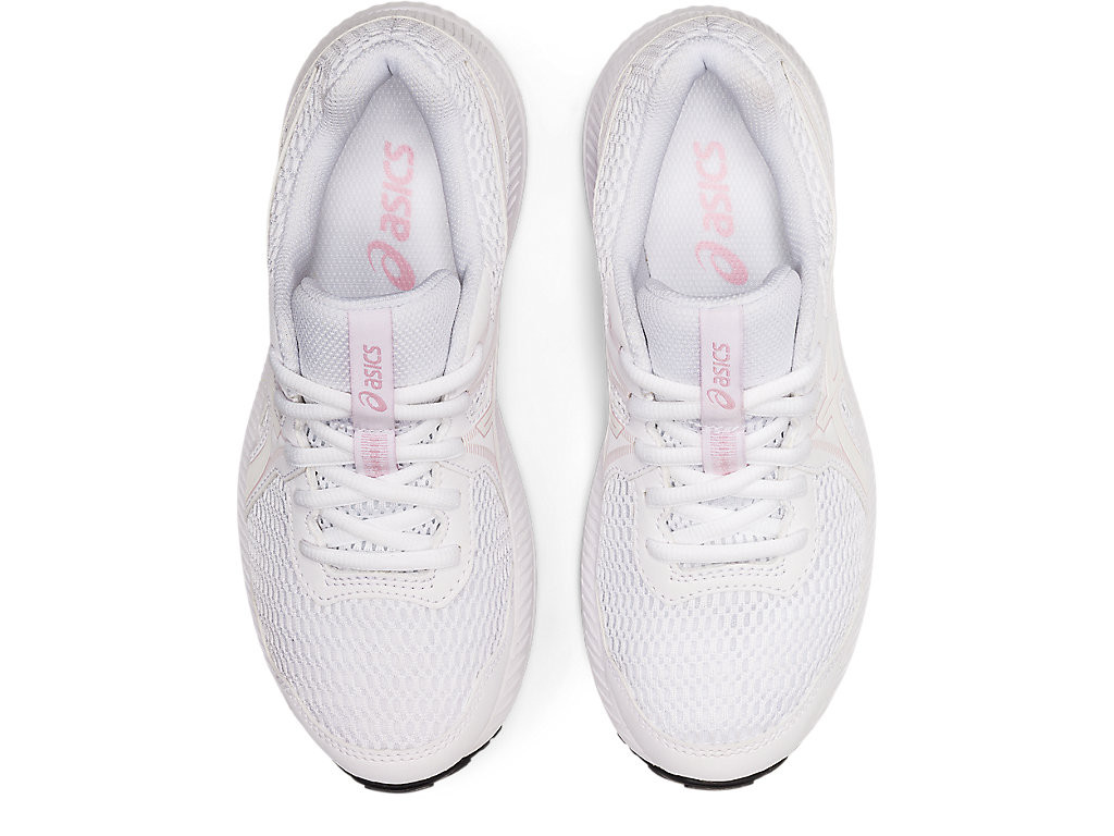 Running Shoes Asics Contend 7 Grade School Criança Branco Rosa | 0685-OABFE