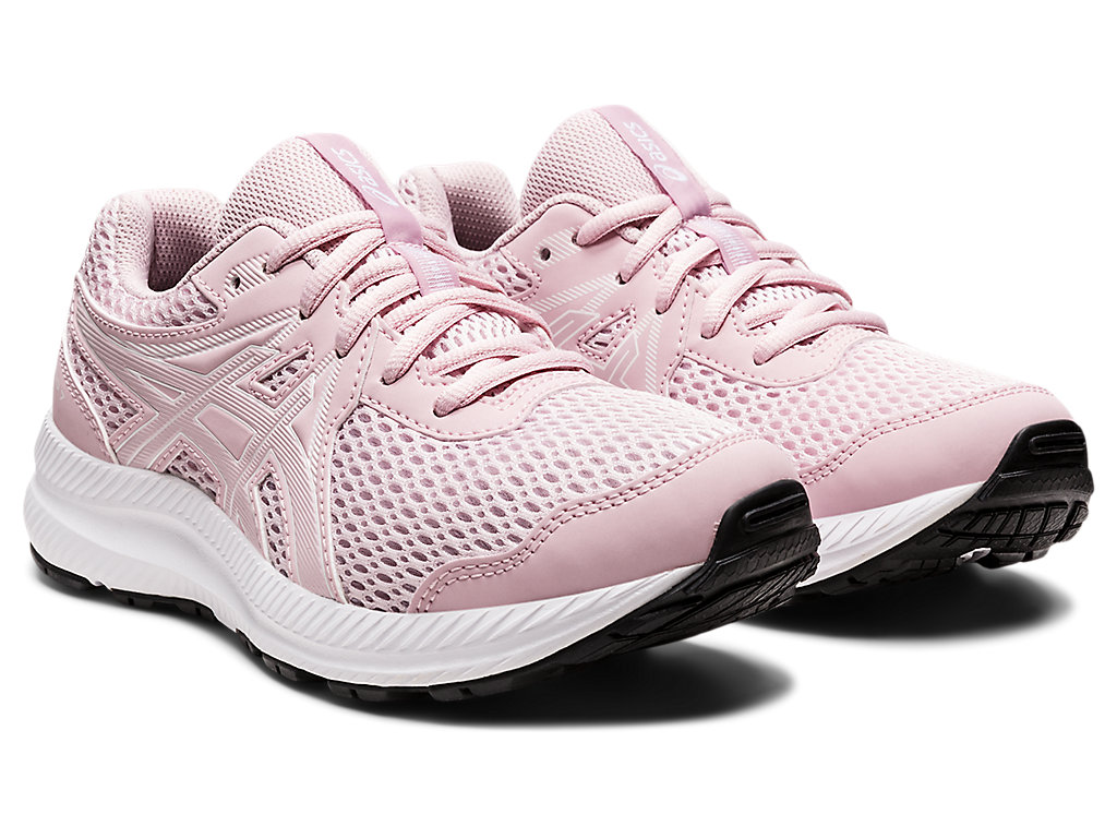 Running Shoes Asics Contend 7 Grade School Criança Rosa Branco | 5318-LXSTP