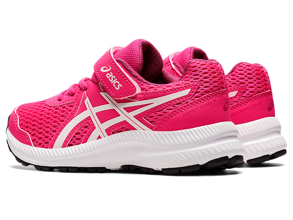 Running Shoes Asics Contend 7 Pre-School Criança Rosa Branco | 1764-SQPMZ