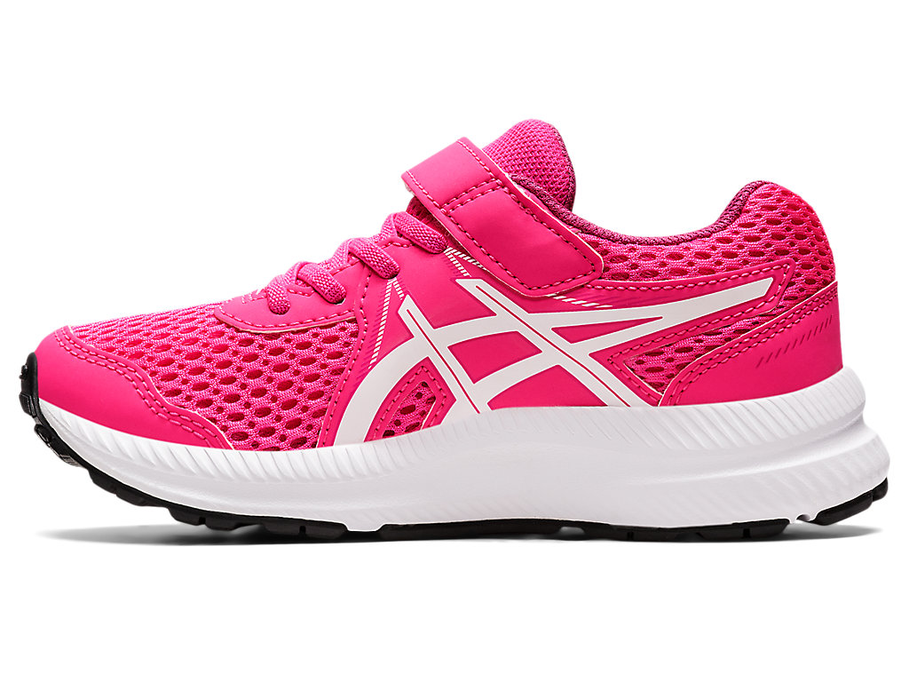 Running Shoes Asics Contend 7 Pre-School Criança Rosa Branco | 1764-SQPMZ