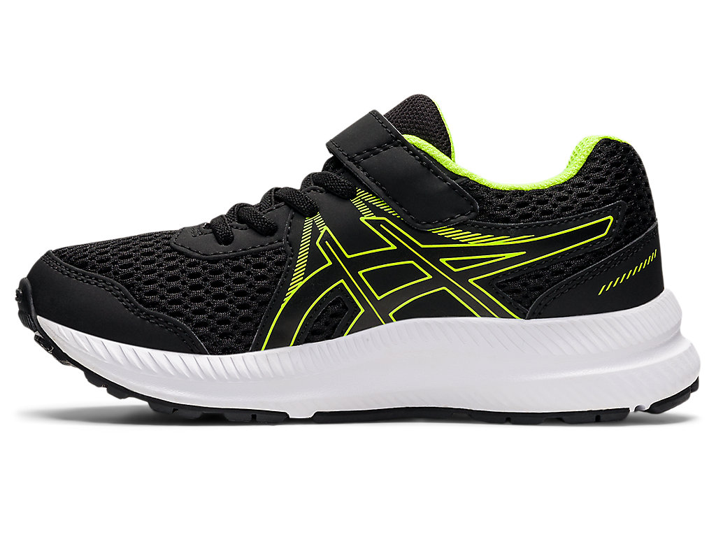 Running Shoes Asics Contend 7 Pre-School Criança Pretas Verdes | 7280-TCOBZ