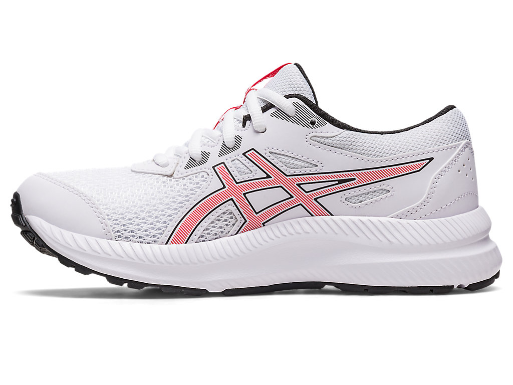 Running Shoes Asics Contend 8 Grade School Criança Branco Vermelhas | 2781-JVIAN