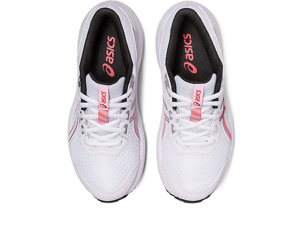 Running Shoes Asics Contend 8 Grade School Criança Branco Vermelhas | 2781-JVIAN