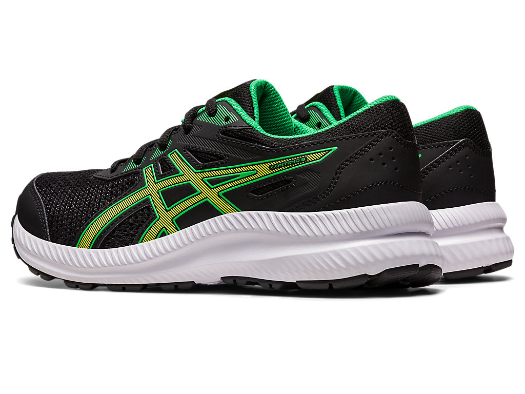 Running Shoes Asics Contend 8 Grade School Criança Pretas Luz Verdes | 3624-HIQYM