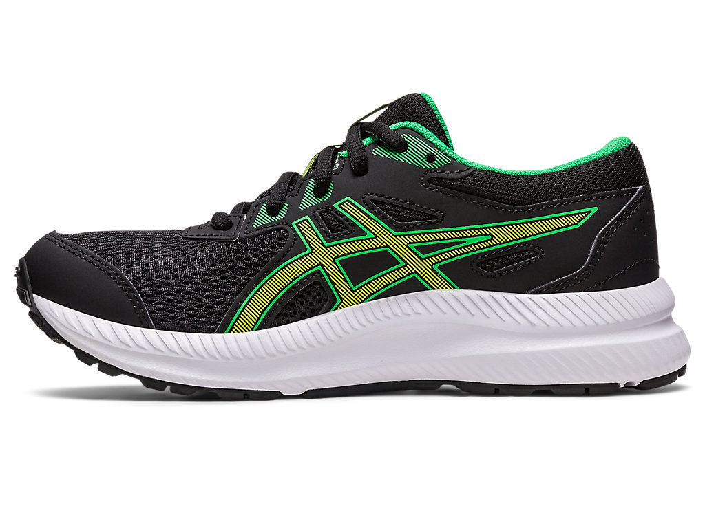 Running Shoes Asics Contend 8 Grade School Criança Pretas Luz Verdes | 3624-HIQYM