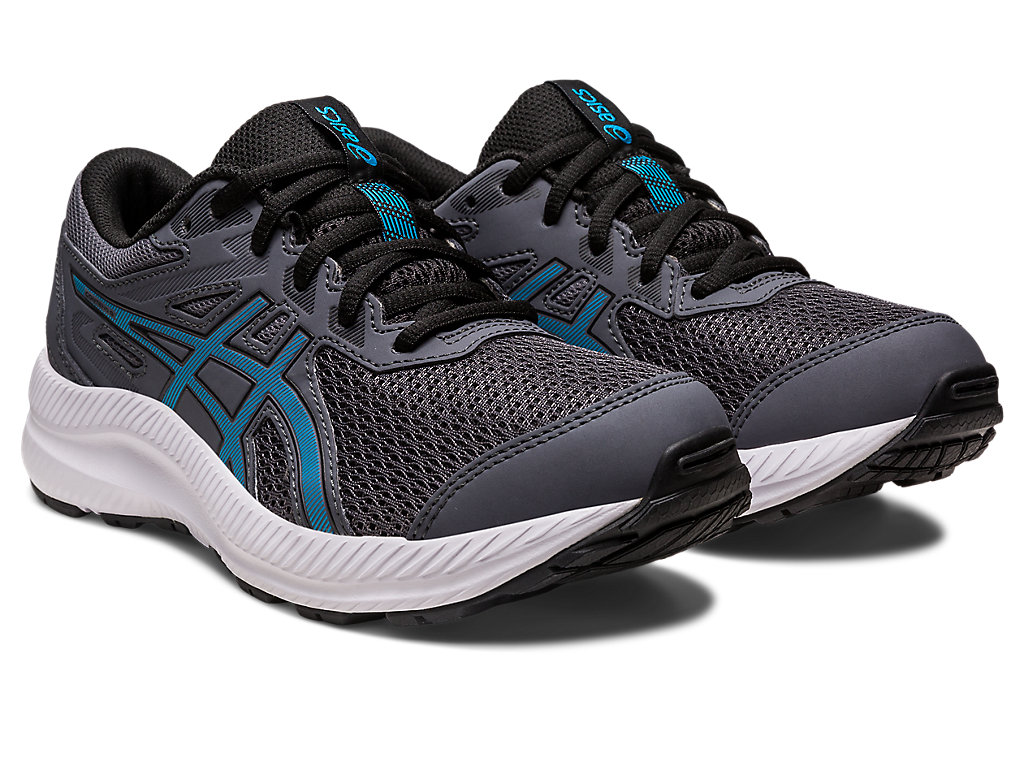 Running Shoes Asics Contend 8 Grade School Criança Cinzentas Azuis | 8459-DZHMC