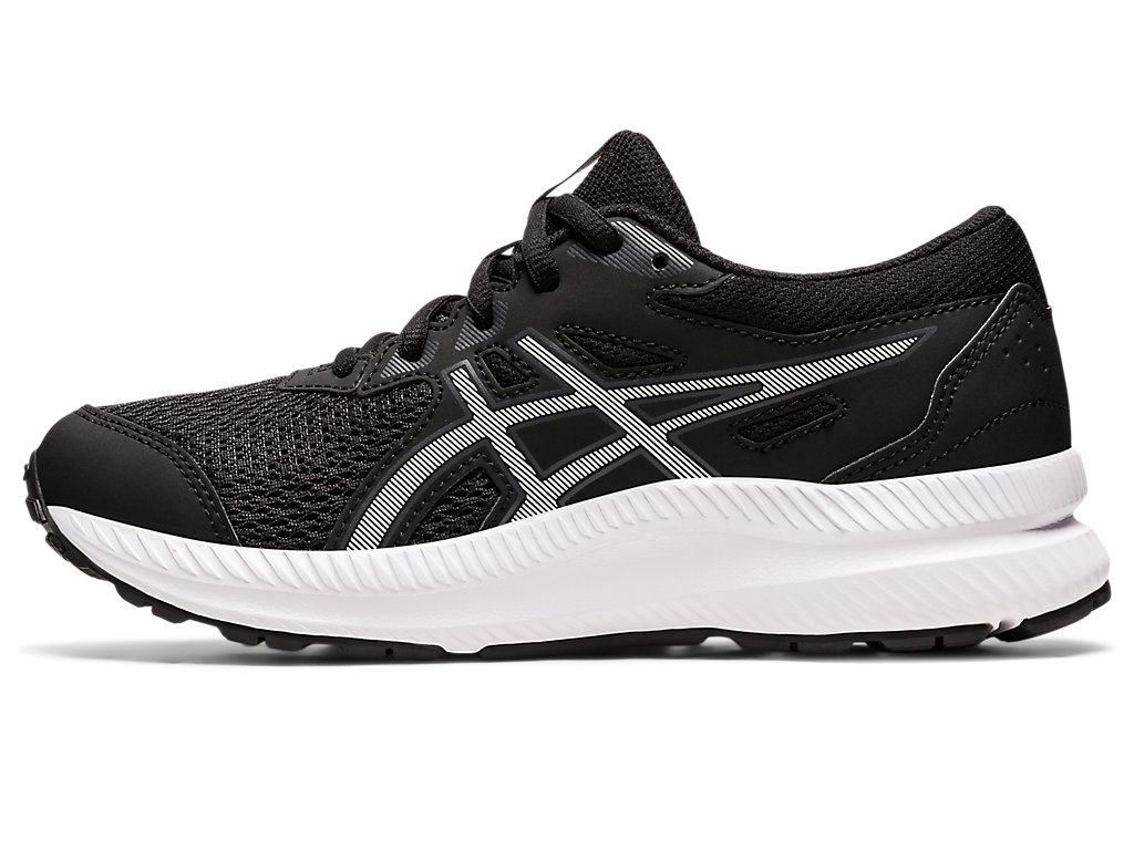 Running Shoes Asics Contend 8 Grade School Criança Pretas Branco | 8731-KJCZW