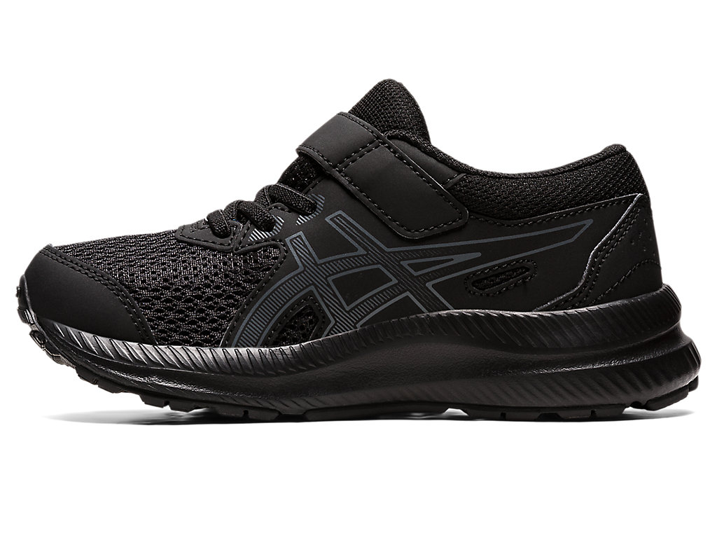 Running Shoes Asics Contend 8 Pre-School Criança Pretas Cinzentas | 2310-FYCZP