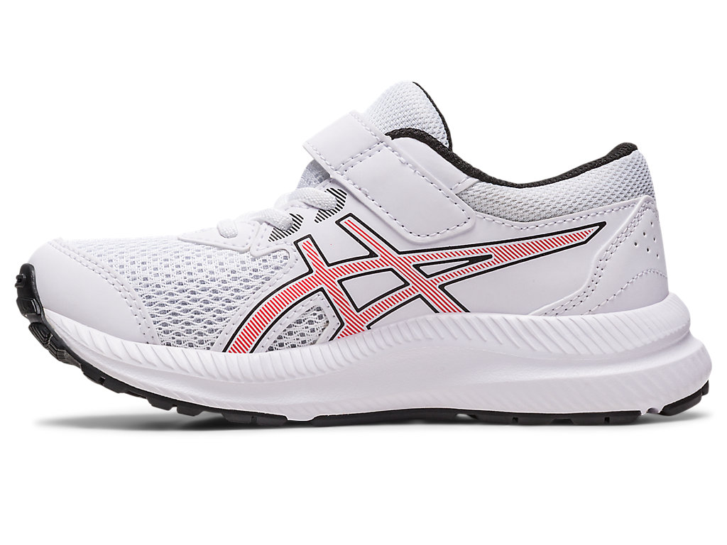 Running Shoes Asics Contend 8 Pre-School Criança Branco Vermelhas | 8302-WYLDN