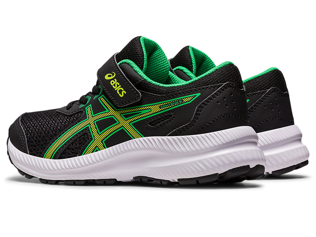 Running Shoes Asics Contend 8 Pre-School Criança Pretas Luz Verdes | 9416-XAWGK