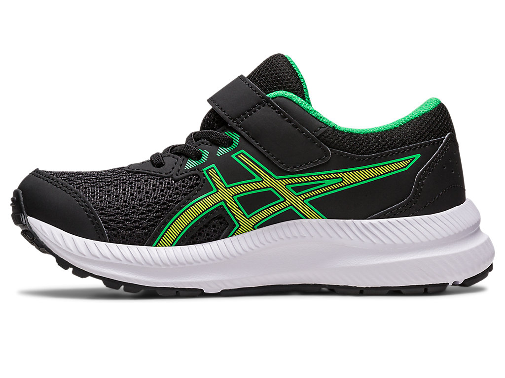 Running Shoes Asics Contend 8 Pre-School Criança Pretas Luz Verdes | 9416-XAWGK