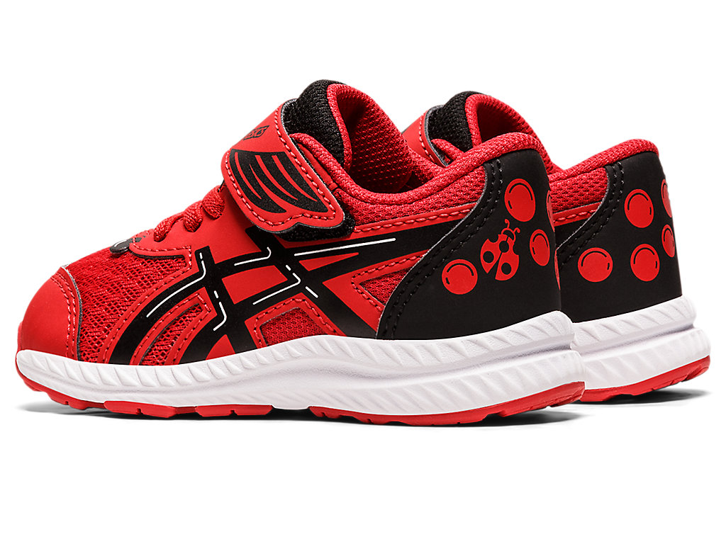 Running Shoes Asics Contend 8 Toddler Size School Yard Criança Vermelhas Pretas | 3045-CTYJO