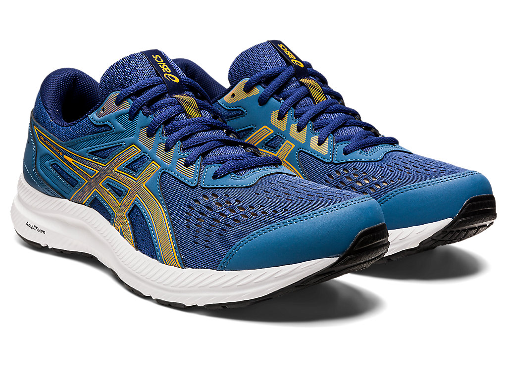 Running Shoes Asics Gel-Contend 8 Extra Largos Masculino Azuis | 1372-DHYFO