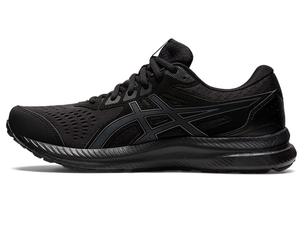 Running Shoes Asics Gel-Contend 8 Extra Largos Masculino Pretas Cinzentas | 1768-XLTMR