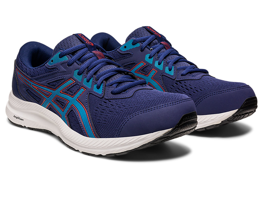 Running Shoes Asics Gel-Contend 8 Extra Largos Masculino Azul Anil Azuis Azuis | 4761-BFWSU