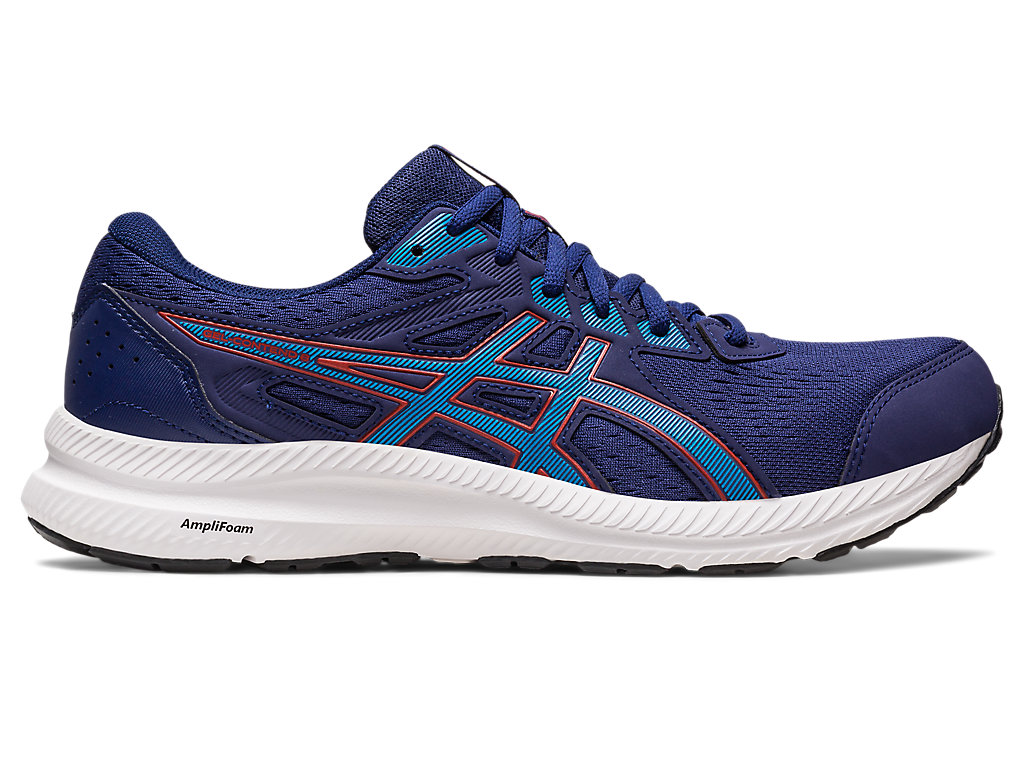 Running Shoes Asics Gel-Contend 8 Extra Largos Masculino Azul Anil Azuis Azuis | 4761-BFWSU